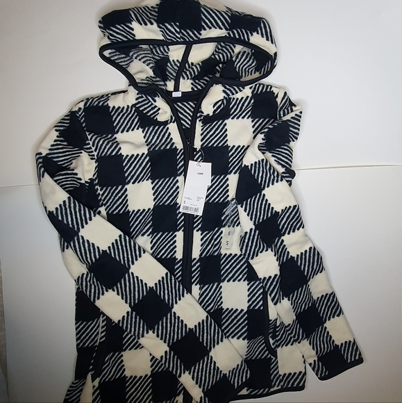 Uniqlo Jackets & Blazers - Uniqlo Printed Fleece Long Sleeve Full Zip Hook Ladies Jacket NWT